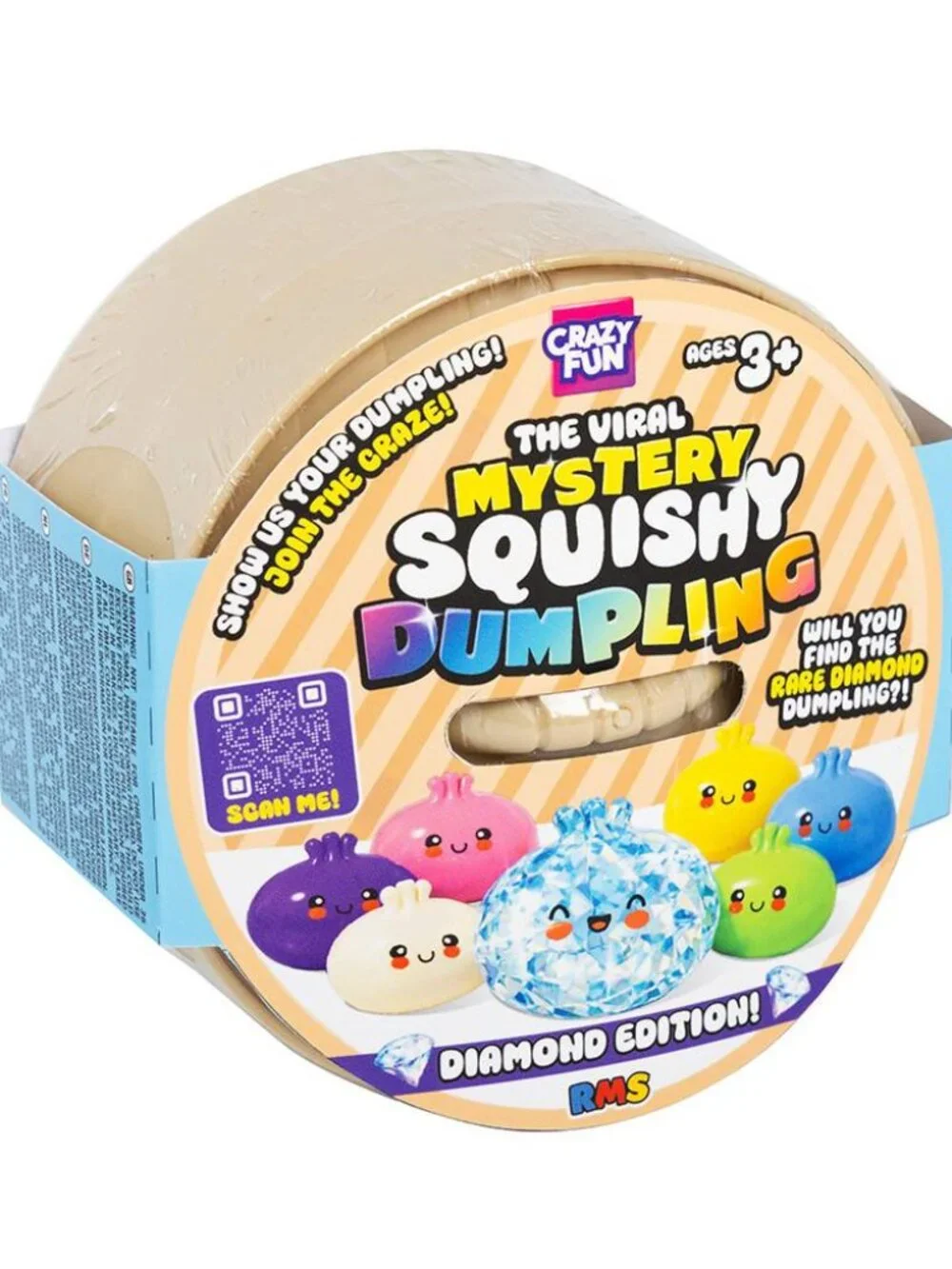 Authentic RMS Crazy Fun Mystery Squishy Dumpling - Diamond Edition